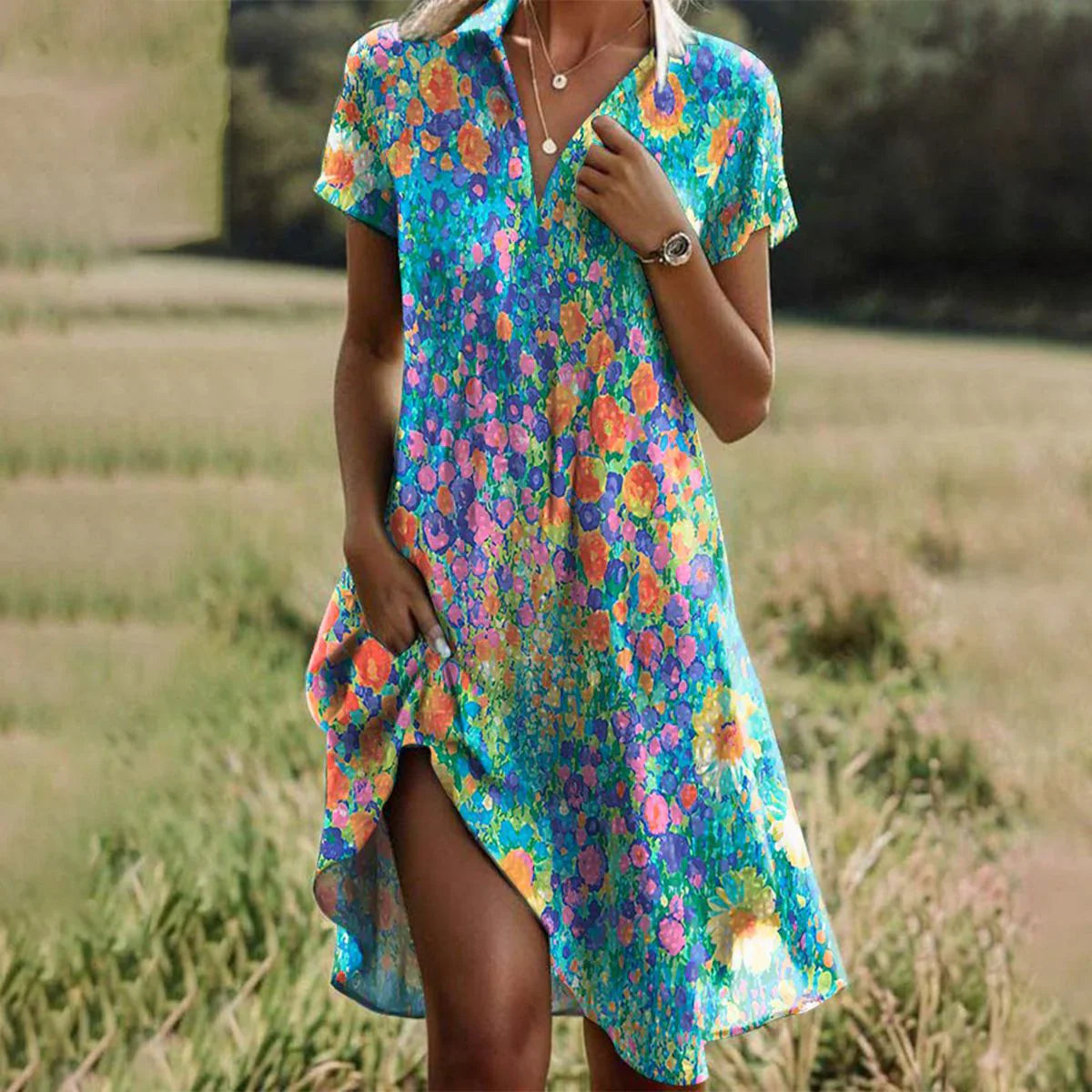 Cynthia | Elegante buikbedekkende jurk