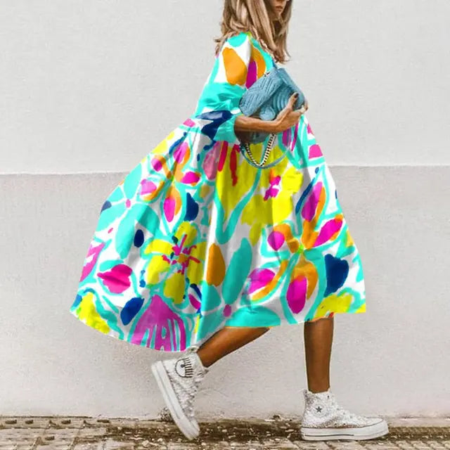 Margu | Bohemian Jurk met Print