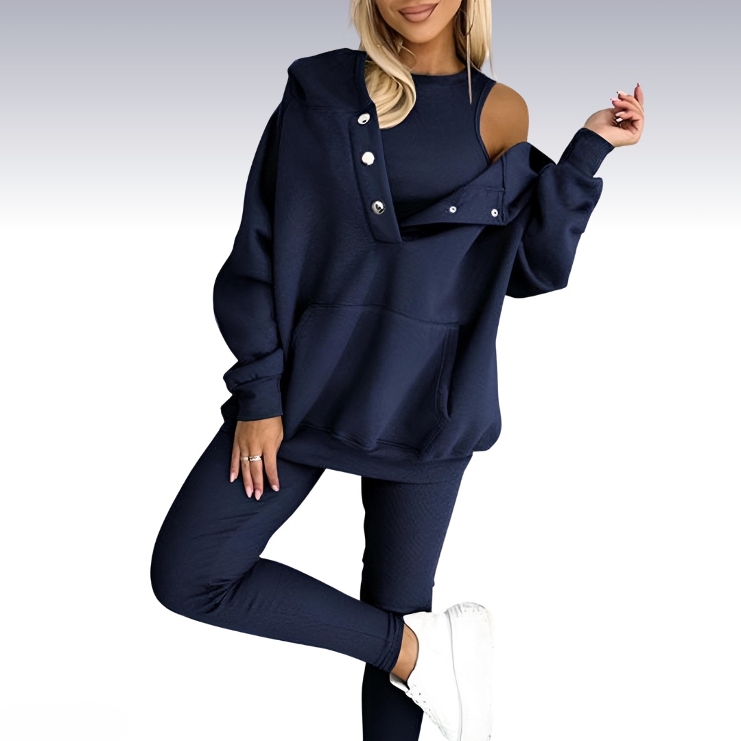 Bella Warme Herfstset | Hoodie, Shirt & Sweatpants